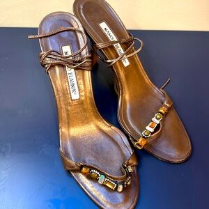 Manolo Blahnik embellished heels